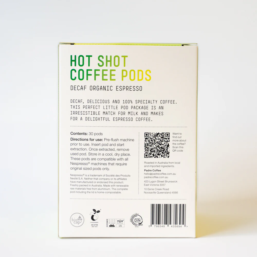 Hot Shot Coffee Pods - Decaf Organic - Image 3